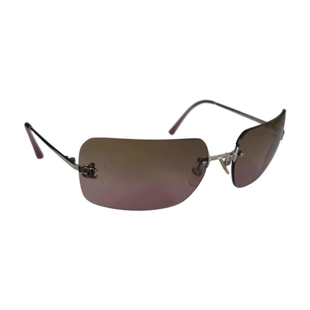 Authentic Chanel CC Logo Rimless Sunglasses